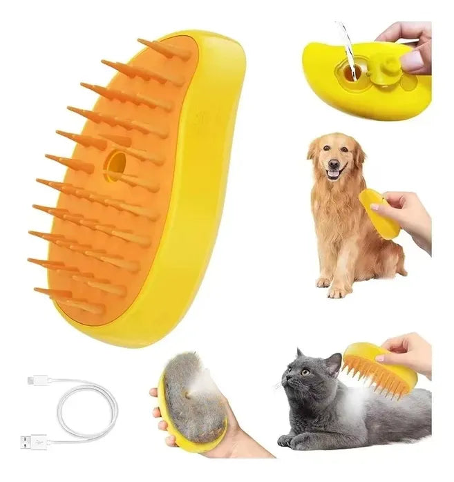 Cepillo Mascota Vapor 3 en 1